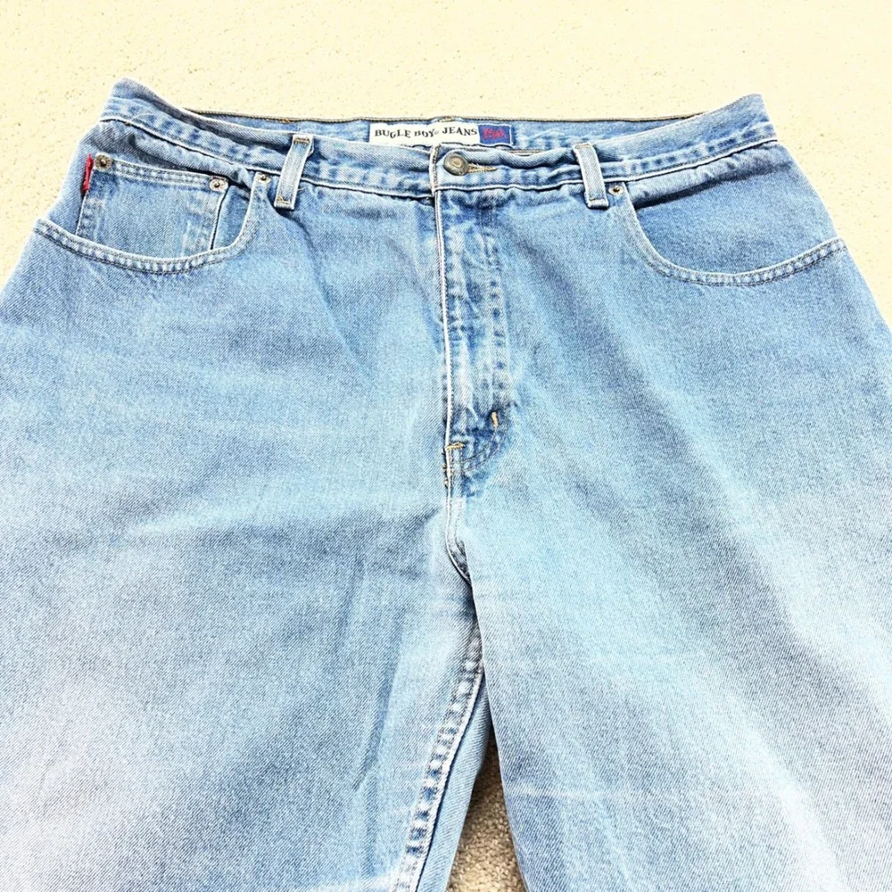 Bugle Boy Jeans‎ Denim Shorts Mens 36W Blue Vintage 750 Relaxed Fit Cotton